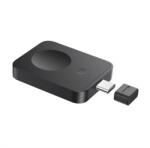 Baseus MAGPRO asztali töltő Type-C (2.5W, PD gyorstöltő, wireless, Apple Watch töltő) FEKETE Apple Watch Series 5 44mm, Watch Series 5 40mm, Watch Series 4 44mm (BSW-543)