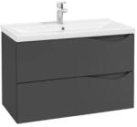 Defra Dulap pentru lavoar Defra Murcia, suspendat, 80 x 40 x 50 cm, setar, mat, grafit, 144-D-08009 (144-D-08009)