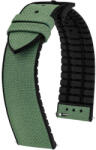 Hirsch Curea textilă Hirsch Arne L 0925090045-5, verde, material textil/ cauciuc natural, lungime L, eliberare rapidă 22 mm