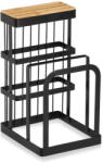 Zeller Suport cutite Zeller, metal bambus, 12x14x22 cm, negru (ZE-27455)