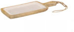 Zeller Platou servire Zeller, lemn de mango, 38x15x2.5 cm, maro bej (ZE-25691) Tava