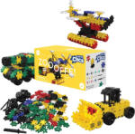 Clics Toys Nano Clics - 5az1-ben 250 db-os kreatív építőjáték, Munkagépek (NC007)