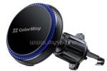 ColorWay MagSafe 360°-os vezeték nélküli autós töltő, légtelenítő 15W (fekete) (CW-CHMW041Q-BK) (CW-CHMW041Q-BK)