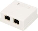 Extralink | Priză de perete | 2x RJ45 KAT5E STP (EX.9649)