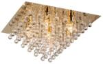 Reality Lancaster crystal Ceiling lamp, shiny gold finishCrystal hanging beads7*E14 Max. 40W, bulb excl. Dia: 56cm H: 32cm - REAL-627807-03 (REAL-627807-03)