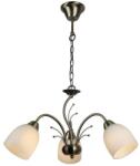 Reality Alice Pendant lamp, antique brass3*E27 Max 60W, bulb excl. Glass Dia: 10cm H: 11cmTotal Dia: 53.8cm H: 67cm - REAL-117103-04 (REAL-117103-04)