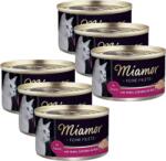 Miamor Feine Filets in jeleu - hrană umedă pentru pisici pui cu șuncă și orezcutie 6x100g