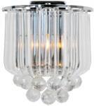 Reality Utah 1lt wall lamp, chrome1*E27 bulb not inc. Hangings acrylic clearlamp size L: 21*H: 17cm D: 14 - REAL-225001-06 (REAL-225001-06)