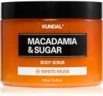 KUNDAL Macadamia & Sugar White Musk захарен пилинг с масло от шеа 550 гр