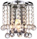 Reality London crystal Wall lamp, chromeCrystal hanging beads1*E14 Max. 40W, bulb excl. Size: 18*12*19cm - REAL-227701-06 (REAL-227701-06)