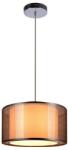 Reality Martina 1-LIT PENDANT LAMPW/230V 50Hz E27*1(W/O BULB)W/SIZE: D300 MMW/CHROME + GREY SHADE FINISHW/BASE SIZE: D100MM - REAL-333201-47 (REAL-333201-47)