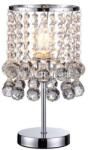 Reality London crystal Table lamp, chromeCrystal hanging beads 1*E14 Max. 40W, bulb excl. Dia: 16cm. H: 15cm base base Dia: 12cm Total H: 32cm - REAL-527701-06 (REAL-527701-06)