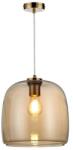 Reality Enola ChandelierE27X1 MAX40WIron+glassD25CM canopy and cup gold mat - REAL-334301-22 (REAL-334301-22)