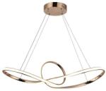 Reality Arlena Pendant lightFrance Gold finish45W LED incl. 80lm/W CRI: ≧80 ; 2years warranty; A+4000K dimmable w remote controlOverall size: : L760xW280xH1000mm - REAL-335201-26 (REAL-335201-26)