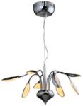 Reality Paloma Pendant lamp, chrome LED 8x5, 3W 8x370Lm 3000K. Dia: 70cm. Total H: 140cm Shade white acrylic - REAL-126708-06 (REAL-126708-06)