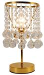 Reality London crystal Table lamp, shiney black or shiney goldCrystal hanging beads1*E14 Max. 40W, bulb excl. Dia: 16cm. H: 15cmbase base Dia: 12cm Total H: 32cm - REAL-527701-03 (REAL-527701-03)
