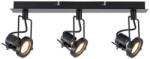 Reality Fiji 2 3lt spot black，GU10*3 bulb not incl. canopy: L440*W60MM*H25MM, lamp size: L440*W60*H160MM - REAL-823703-02 (REAL-823703-02)