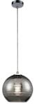 Reality Jaron Pendant lamp chrome Size: 30*30*120cm 1xE27 40W bulb excl. Glass chrome galvanized - REAL-324221-06 (REAL-324221-06)
