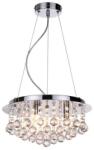 Reality Loona Ceiling lamp Round chrome + clear Crystal 3xG9 max. 33W bulb incl. Product dimensions: Width: 35cm Height: 22cm Total H: 120cm - REAL-322903-06 (REAL-322903-06)