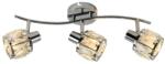 Reality Crownie 3lt spot, satin nickelmetal+crystal230V 50Hz E14*3(w/o bulb)L45cm canopy: D8cm - REAL-830903-06 (REAL-830903-06)