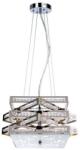 Reality Marcella 4LT Pendant lamp 40*40cm H120cm Metal: chrome Acrylic deco4*G9 33W bulb incl. - REAL-326904-06 (REAL-326904-06)