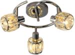 Reality Crownie 3lt spot, satin nickelmetal+crystal230V 50Hz E14*3(w/o bulb)Dia. 25cm canopy: D8cm - REAL-830933-06 (REAL-830933-06)