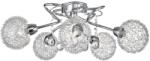Reality Vesna CL in chrome. Lamp size: 48*15cm5*G9 incl. halogen bulbplastic hangingsclear glass Dia. 9cm w/o alu. Wire - REAL-611405-06 (REAL-611405-06)