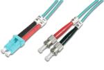 ASSMANN DK-2531-03/3 száloptikás kábel 3 M LC ST I-VH OM3 Türkizkék (DK-2531-03/3)