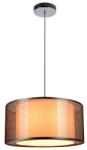 Reality Martina 1-LIT PENDANT LAMPW/230V 50Hz E27*1(W/O BULB)W/SIZE: D400 MMW/CHROME + GREY SHADE FINISHW/BASE SIZE: D100MM - REAL-333211-47 (REAL-333211-47)