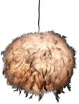 Reality Ducky 3LT Pendant lamp 30*30cm H120m Metal: white Shade duck feathers1xE27 40W bulb excl. - REAL-328401-07 (REAL-328401-07)