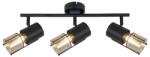 Reality Scottie Spot seire 3-ltmetal blackglass amberL: 40cm, D: 6cmfor 3 x E14, max. 40W - REAL-835603-02 (REAL-835603-02)