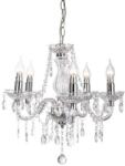 Reality Marie 5Lt-Pendant Lamp5*E14, Max 40W bulb excl. lamp shade: D48*H48cmMetal: chrome Plastic: ClearHS - REAL-128305-06 (REAL-128305-06)