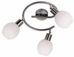 Reality Cortez Spot lamp, satin nickel 3*E14 max 40W, bulb excl. canopy Dia: 8cm glass Dia: 10cm tota Dial: 25cm - REAL-807693-07 (REAL-807693-07)