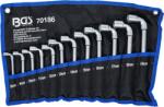 BGS technic Pipakulcs, hajlított dugókulcs, csőkulcs készlet, 8-19mm, 12db (BGS-70186)