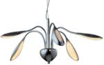 Reality Paloma Pendant lamp, chrome LED 5x5, 3W 5x370Lm 3000K. Dia: 60cm. Total H: 140cm. Shade white acrylic - REAL-126705-06 (REAL-126705-06)