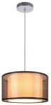Reality Martina 1-LIT PENDANT LAMPW/230V 50Hz E27*1(W/O BULB)W/SIZE: D300 MMW/CHROME + BLACK SHADE FINISHW/BASE SIZE: D100MM - REAL-333201-02 (REAL-333201-02)