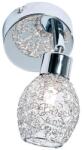 Reality Mesh 1lt Spot lamp, chrome shade mesh Dia: 8cm canopy Dia: 8cm H: 13cm 1*G9 33W, bulb incl. - REAL-809801-06 (REAL-809801-06)
