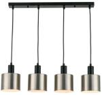Reality Nulla Metal pendant lamp, nickel matt+black+white color finish, E27 4*40W, color box+carton - REAL-334504-07 (REAL-334504-07)