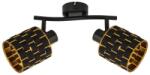 Reality Thiago spot 2-ltmetal black+PS shade2 x E14, max. 40W bulb not incltube L: 26cm canopy Dia: 9cmshade D: 10, H: 10 cm - REAL-838402-02 (REAL-838402-02)