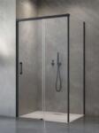 Radaway Idea Black KDS szögletes fekete zuhanykabin 110B+70 (10115110-54-01L+10117070-01-01)