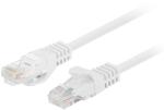 Lanberg Patch Cord Lanberg PCU6-20CC-0200-W, U/UTP, Cat. 6, 2 m, White, 10 bucati (PCU6-20CC-0200-W)