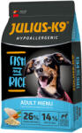 Julius-K9 Julius K9 Hypoallergenic Hal és Rizs - 12 kg