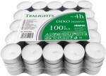 BISPOL Teamécses gyertya 4h - 100 darabos készlet, fehér (pf10-100)