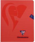 Clairefontaine Tűzött jegyzetfüzet A5 + (16, 5x21cm), 36 soros, Clairefontaine Mymesys, Diktáló, Piros (CAI244DictandoR)
