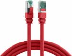 M-CAB MK6001.3R S/FTP Cat6a RJ45 Patch kábel 3m - Piros (MK6001.3R)