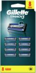 Gillette Mach3 cserélhető pengék férfi borotvához, 8 cserélhető penge (20147275)