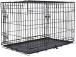  ABC-ZOO Cușcă pliabilă pentru câini, 2 uși, L - 91 x 56 x 63 cm
