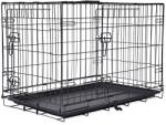  ABC-ZOO Cușcă pliabilă pentru câini, 2 uși, M - 75 x 46 x 53 cm