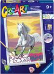 Ravensburger Kit de vopsea după număr Ravensburger CreArt - Cal la apus (7023663)