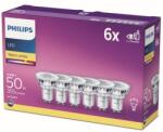 Philips 8718696586013 LED izzókészlet 6x4, 6W-50W | GU10 | 355lm | 2700K - 6db-os készlet